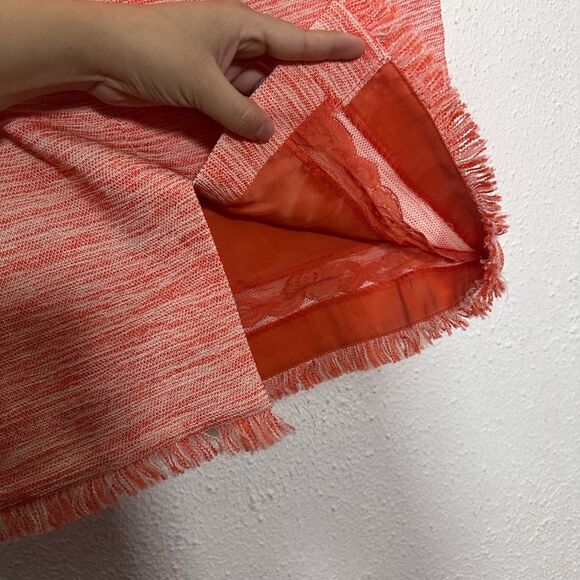 NWT Trina Turk Dorris Fringed Hem Tweed Pencil Skirt size 6 - Picture 5 of 8